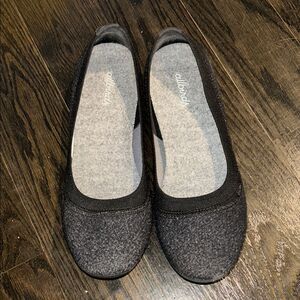 Allbirds Women's Black and Gray Sea Breezers Flats Size 8 Tencel Lyocell